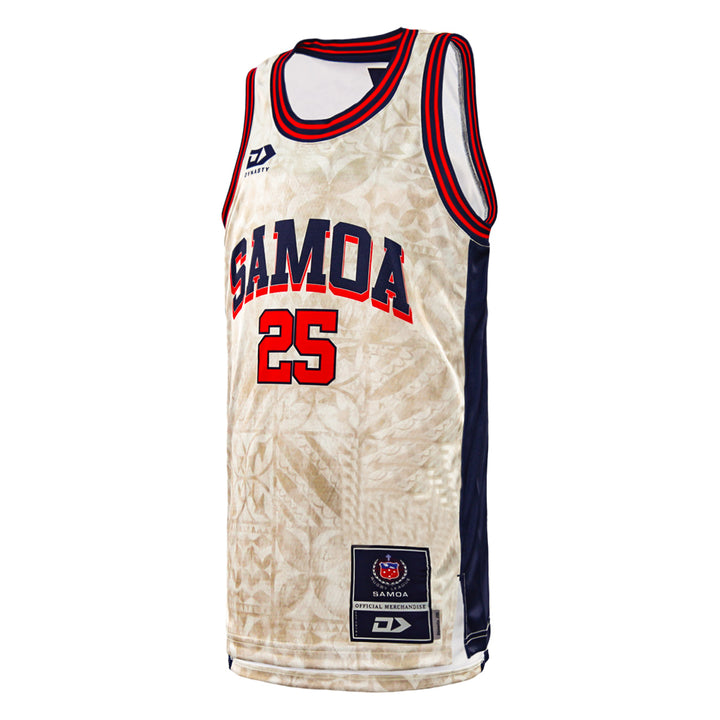 2025 Toa Samoa Junior Basketball Singlet - Beige