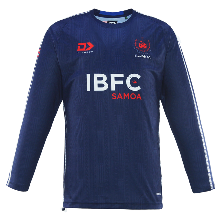 2025 Toa Samoa Mens Long sleeve Training Tee - Navy