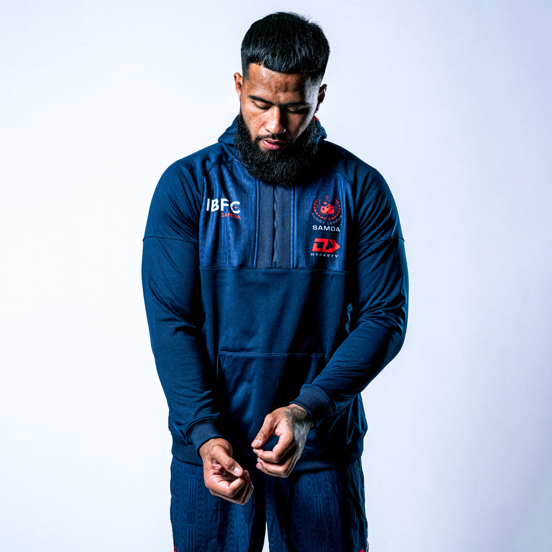 2025 Toa Samoa Mens Performance Hoodie - Navy