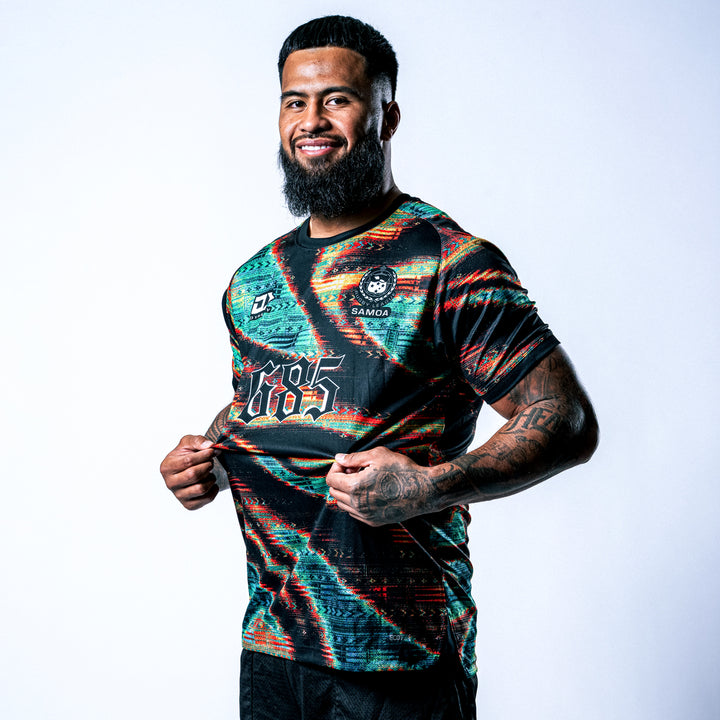 2025 Toa Samoa Mens Captains Run Tee - Black
