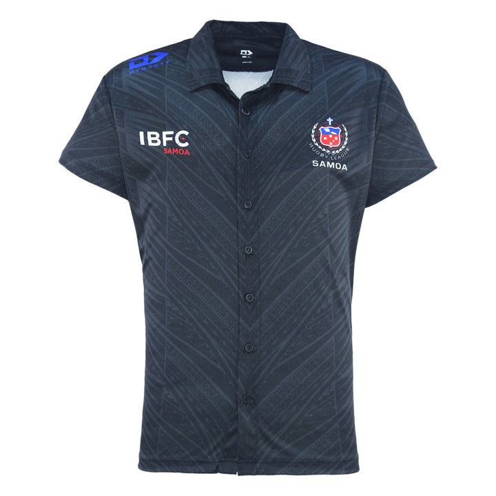 2024 Toa Samoa Rugby League Mens Button Up Polo