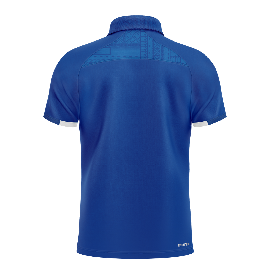2025 Lakapi Samoa Mens Media Polo - Blue