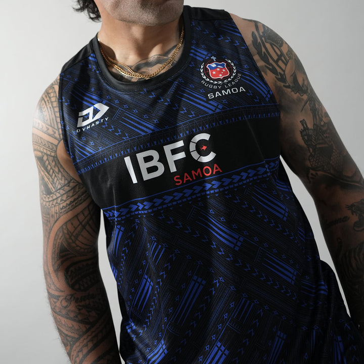 Toa Samoa Adults Training Singlet - Black